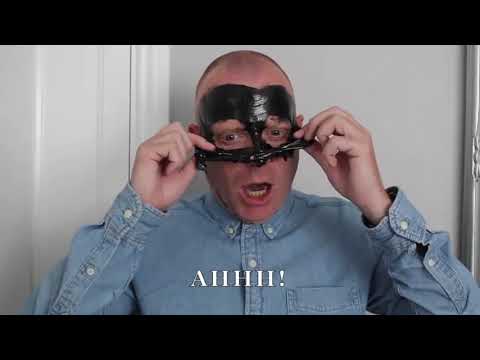 Tiny Tim using a Charcoal Mask!!!