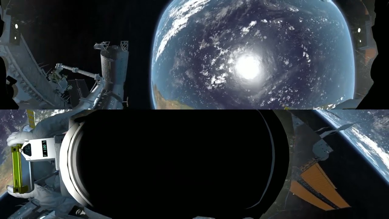 360° VR Spacewalk Experience | BBC HOME