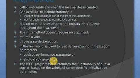 Life cycle of a Servlet:init(),Service(),doGET()/doPOST(),Destroy()