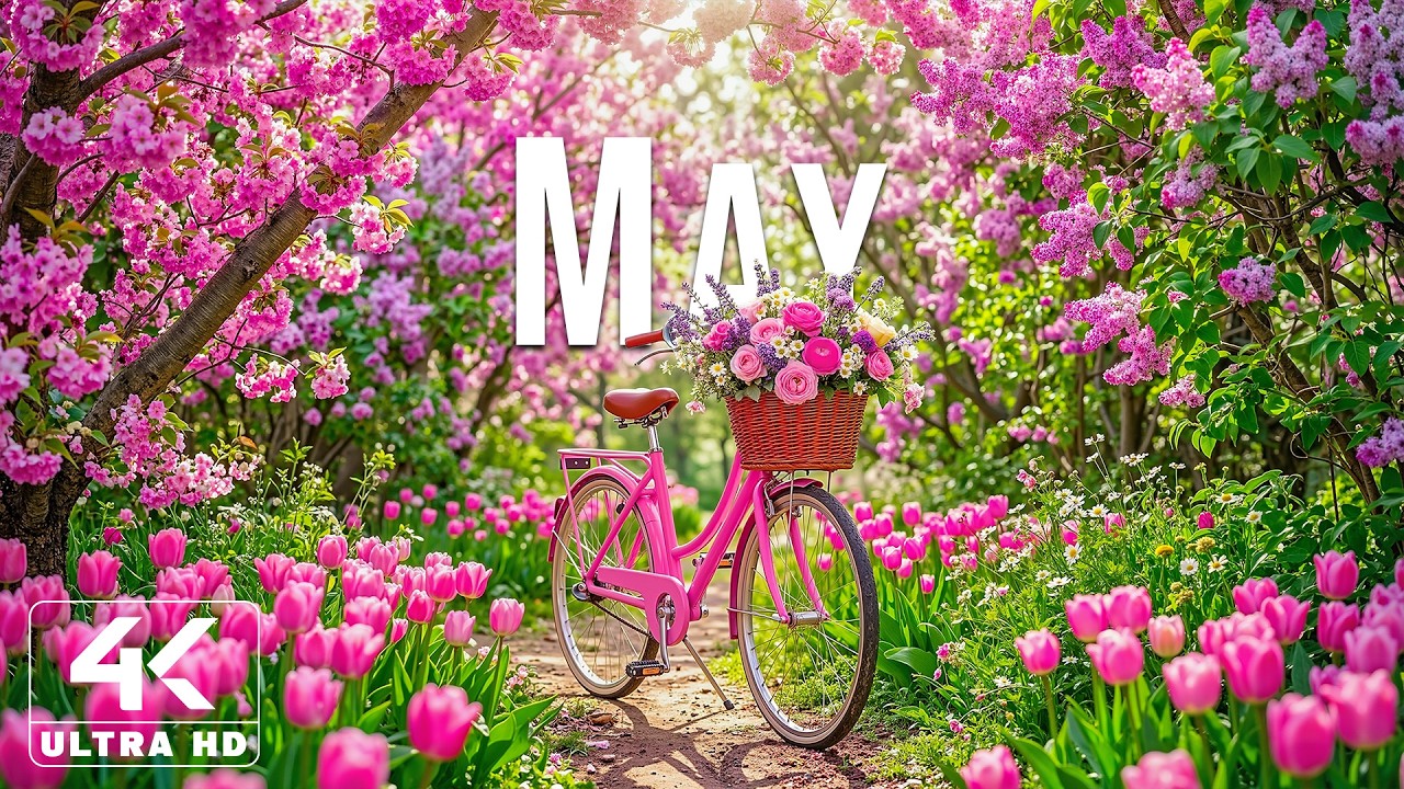 Spring in May 4K – A Tranquil Awakening 🌸 Fresh Blossoms, Lush Greenery ...