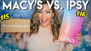 Ipsy Glam Bag Vs. Macy's Beauty Box December 2023 | IPSY REVIEW
