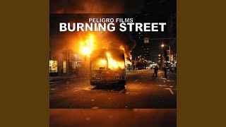 burning street