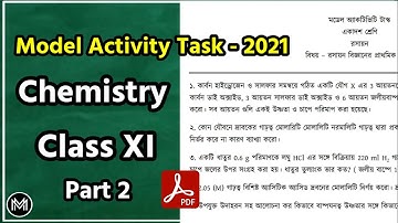 Model Activity Task - 2021 || Chemistry Solution Class 11(part 2)|| WBBSE | Maths Mania by Suman sir