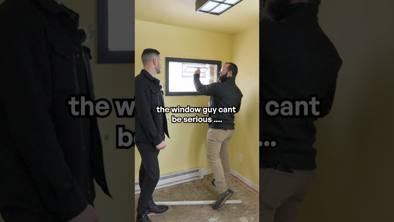 Этот парень, который кладёт окна, явно не всерьёз…