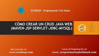 How to Create a Java Web CRUD, Maven, JDBC Transactions, MySQL, Bootstrap: Part I