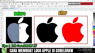 HOW TO CREATE AN APPLE IPHONE LOGO IN THE LATEST CORELDRAW || DIKMEDIATECH PROJECT || CORELDRAW F...