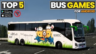 Top 5 Bus Simulator Games For Android | Best bus simulator games for android