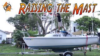 How to Step and Raise The Mast on a Catalina 22 Sailboat