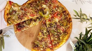 طريقة عمل البيتزا الإيطالية بدون بيض ولا حليب ولا دلك حضريها بكل سهولة أروع من الجاهزة