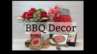 Easy High End BBQ Decor | 5 Under $5 | Dollar Tree Decor