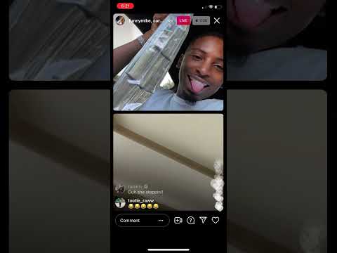 @funnymike told @carmenpritchett to throw some ass fa him on Instagram live.😭😭😭