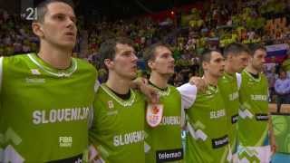 Zdravljica na tekmi Slovenja : Španija EuroBasket 2013 (Celje, 5.9.2013)