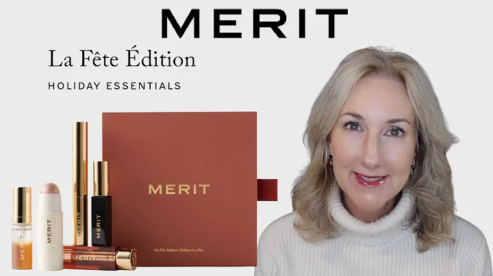 FULL FACE OF MERIT BEAUTY | MINIMALIST HOLIDAY "GL...