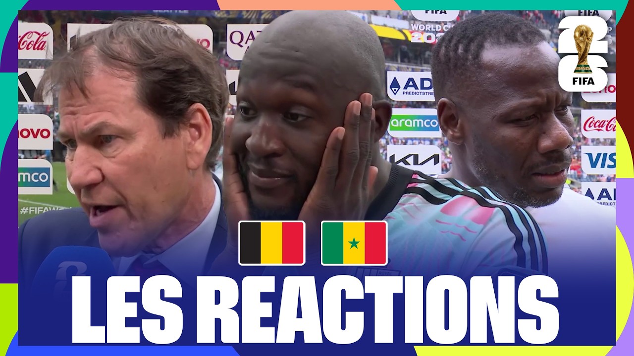 "On avait une grosse paire de..." LES RÉACTIONS de BELGIQUE - SÉNÉGAL