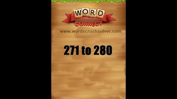 Word Connect Level 271 272 273 274 275 276 277 278 279 280