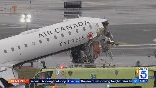 Video Shows Moment Plane Collided With Firetruck At Laguardia