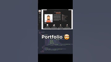 is that a portfolio? 🤯 #reels #coding #programming