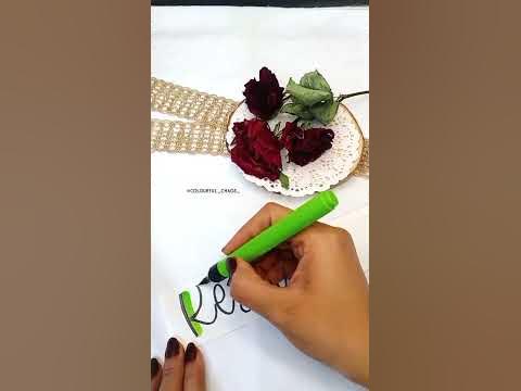 Keshav|Doms brush pen handlettering subscribers names#doms#keshav#