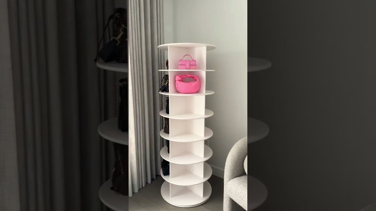 Amazon Must-Have: Rotating Shoe & Bag Tower!  