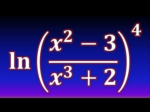 Derivada de logaritmo natural con división elevada a exponente