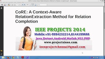 CoRE A Context Aware RelationExtraction Method for Relation Completion
