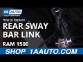 How to Replace Rear Sway Bar Link 2009-18 RAM 1500