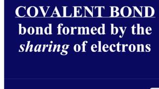 Unit 4 Ionic, Covalent, and Metallic Bonds