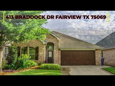 413 BRADDOCK DR, Fairview, TX home video tour