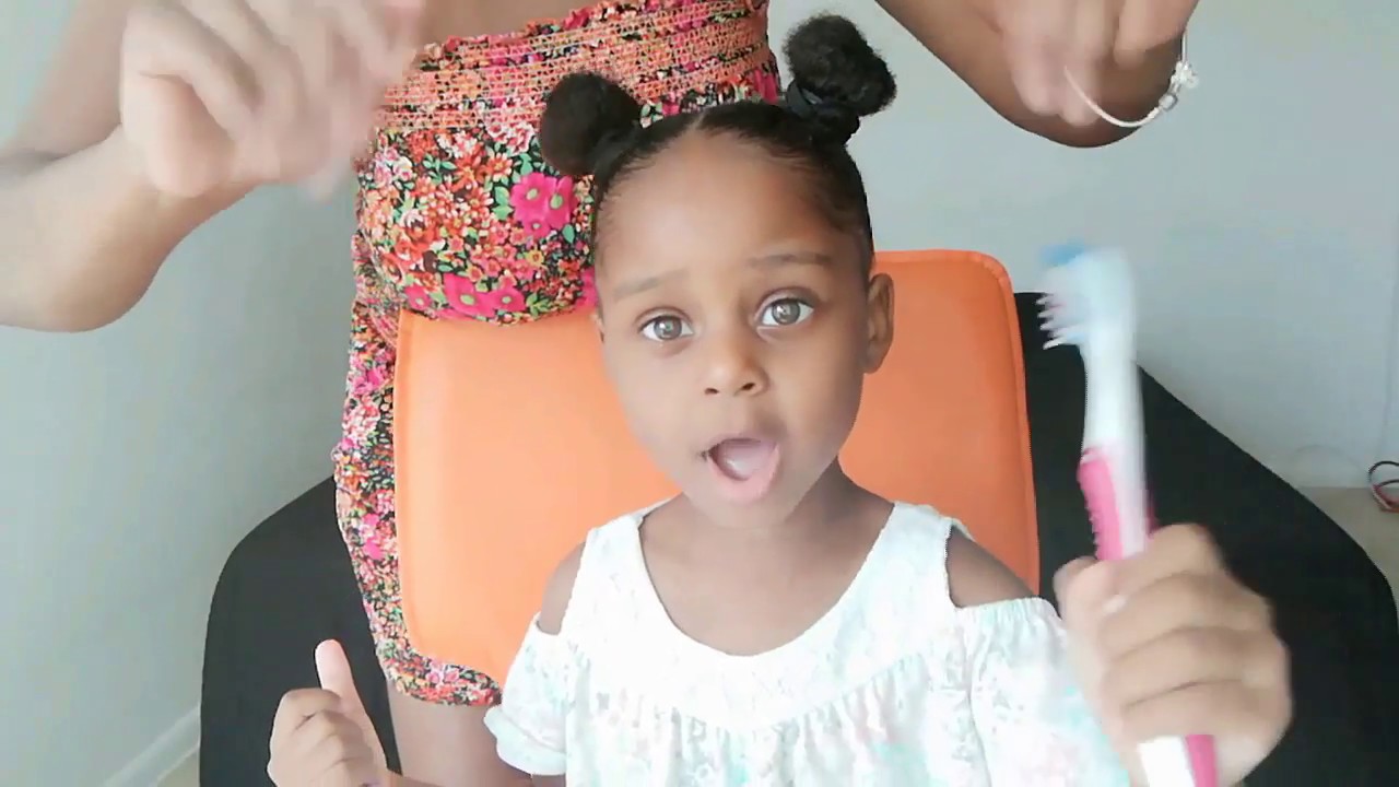 Kid's Two Bun Hairstyle Doing My Daughter's Hair YouTube