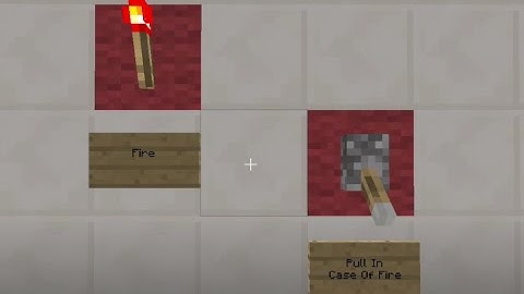 Minecraft Tutorial: Fire Alarm System