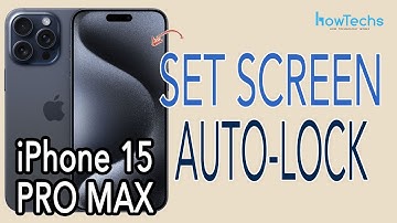 iPhone 15 Pro MAX - How to Set Screen Lock / AutoLock Time #iphone15promax  #screenlock #iphone15