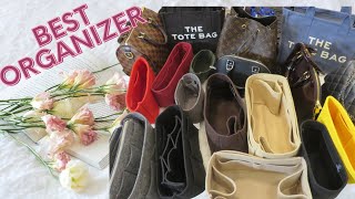 HANDBAG ORGANIZER REVIEW OF TOP 4 BRANDS PROS & CONS  I SAMORGA VS ZOOMONI , ZTUJO ETC .