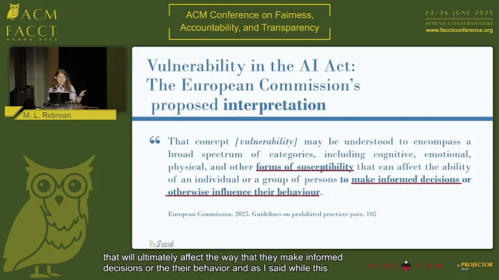 Vulnerability in the EU AI Act: building an interpretation