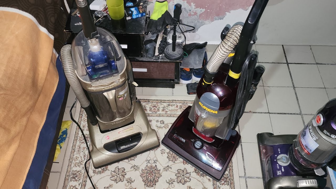 Dark Vacumming with Hoover Windtunnel Bagless and Eureka Whirlwind LE