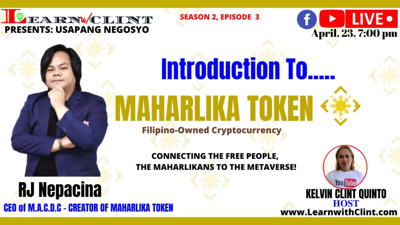 Usapang Negosyo With M.A.C.D.C CEO, and Maharlika Token Creator Mr. RJ  Nepacina