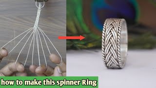 Designer Spinner Ring/silver ring making/how it's made/jewelry making/gold Smith luke