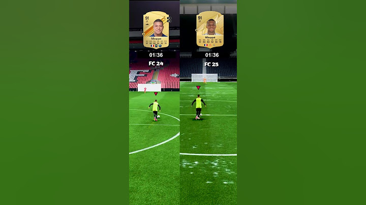Mbappe FC 24 VS FC 25 Speed Test 🥶 #fc25 #fc24 #mbappe