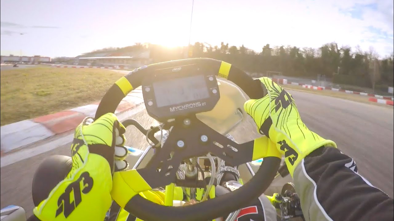 HELMET CAM CompKart KZ Shifter At South Garda Karting Winter Training YouTube
