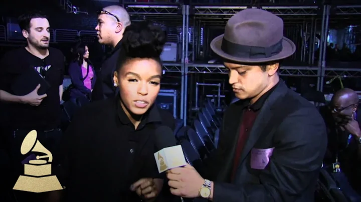 Bruno Mars Interviews Janelle Rehearsal Backstage ...