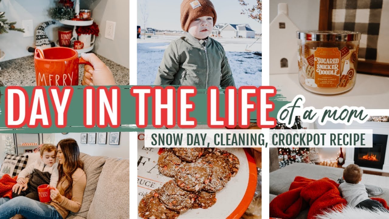 CLEANING MOTIVATION, EASY CROCKPOT RECIPE, COZY SNOW DAY | DAY IN THE ...
