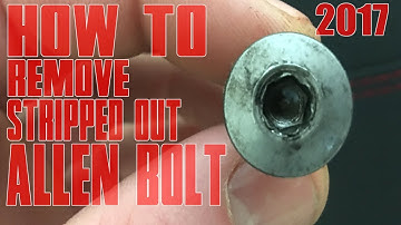 HOW TO Remove STRIPPED OUT Allen Bolt On MOTORCYCLE Hex Head Bolts Quick Easy Bike FIX TUTORIAL