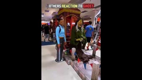 What Happens When a Ghost Shows Up in Public  💀 #reaction #pranks  #shorts