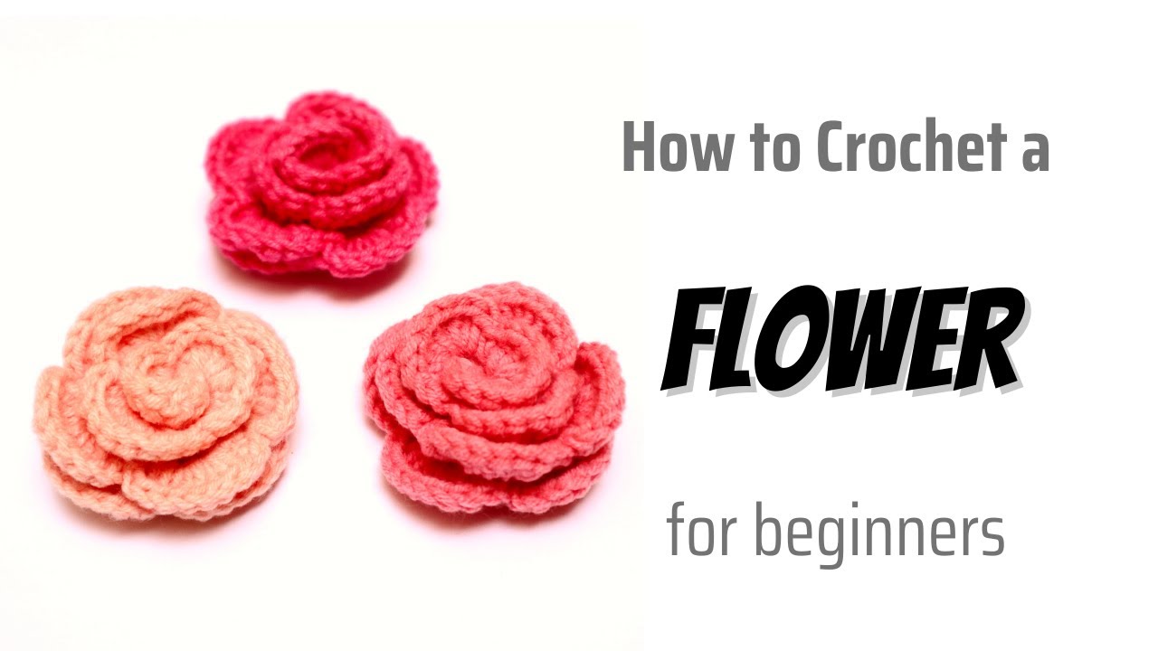 🌹 Crochet Flower Easy | Flower with Crochet Idea | Crochet Easy Projects | Crochet for Beginners