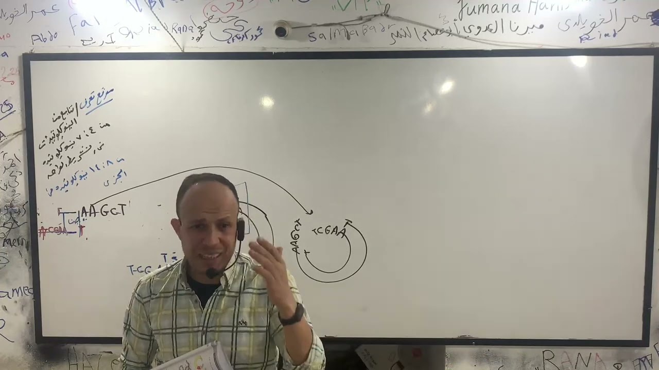 مراجعة البيولوجيا الجزيئية DNA,RNA من خلال النماذج الاسترشاديه