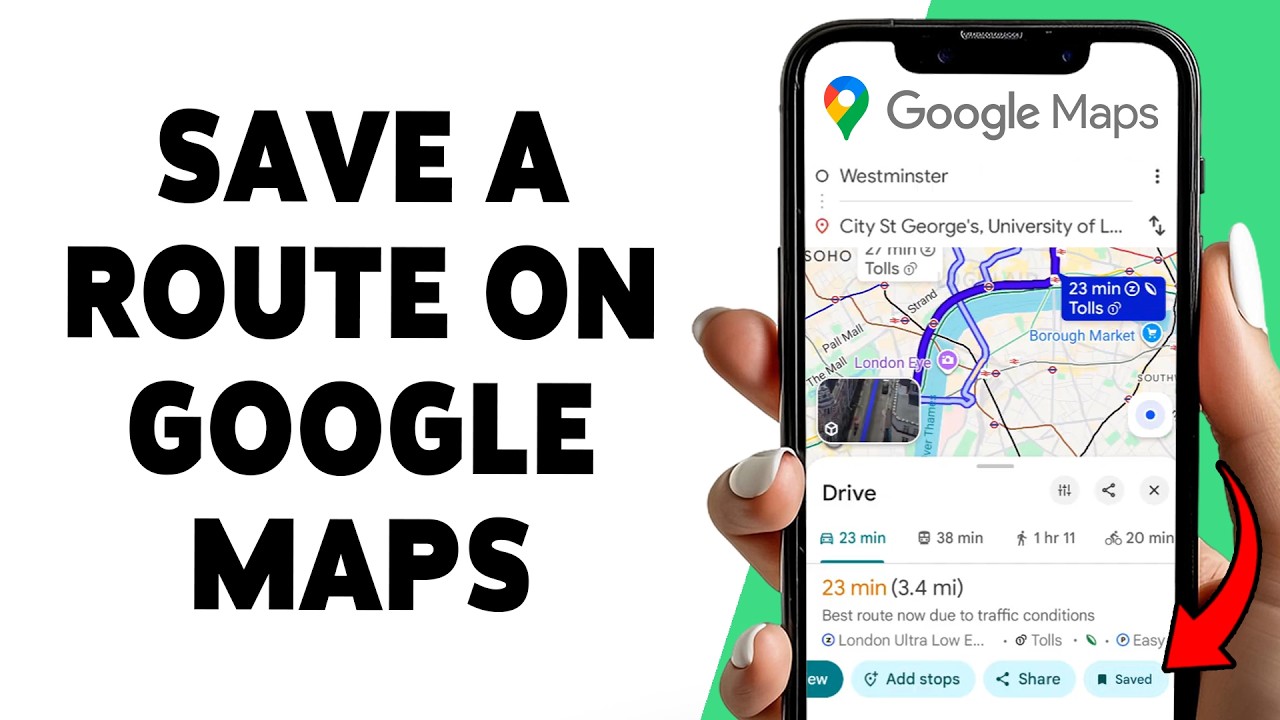 How To Save A Route On Google Maps | Pin Routes On Google Maps 2026 ...