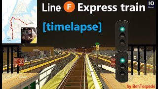 OpenBVE - NYC Subway Line F Coney Island - 179th street [timelapse]