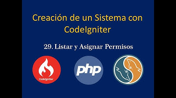 Sistema de ventas desde Cero con CodeIgniter - Listar y Asignar Permisos