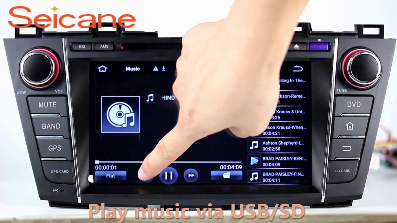 Android 5.1.1 2009-2012 MAZDA 5 DVD Player GPS Navigation head unit