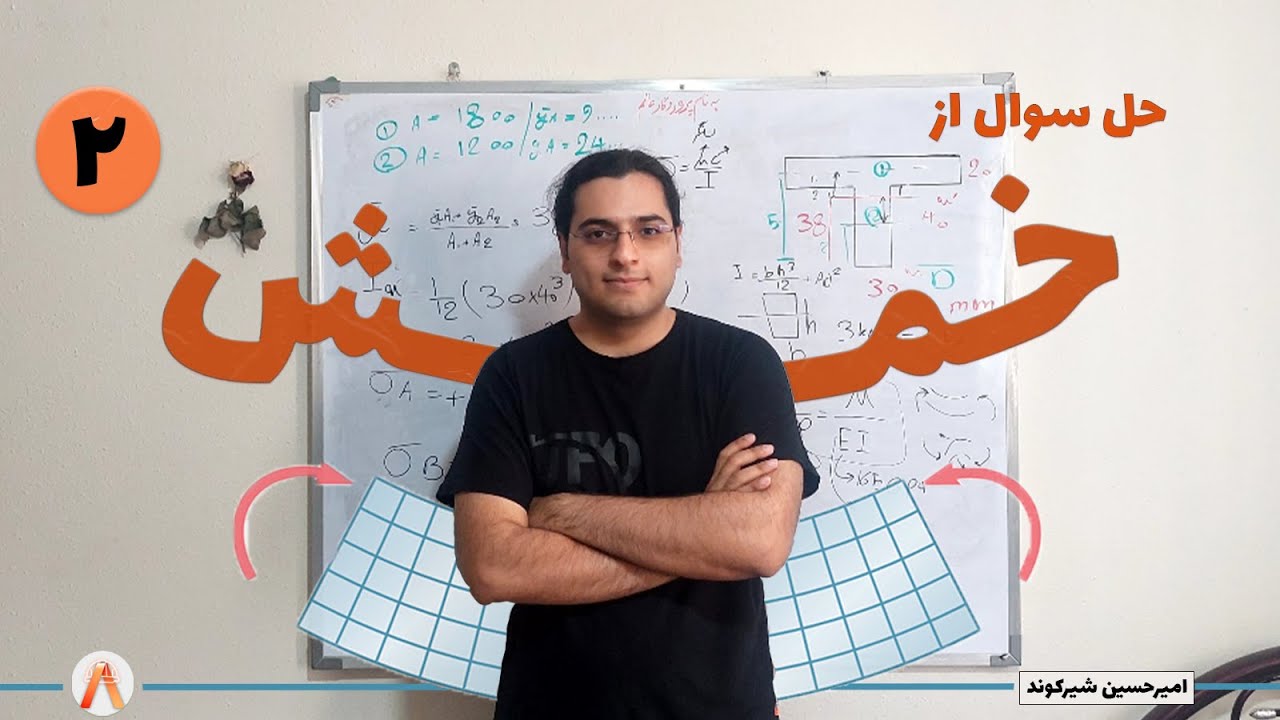 حل سوال از خمش-مقاومت مصالح-جلسه 2