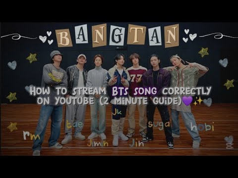 How To Stream BTS Song Correctly On YT 2026| (2 Minute Guide)💜